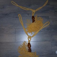 Double tassle curtain tieback