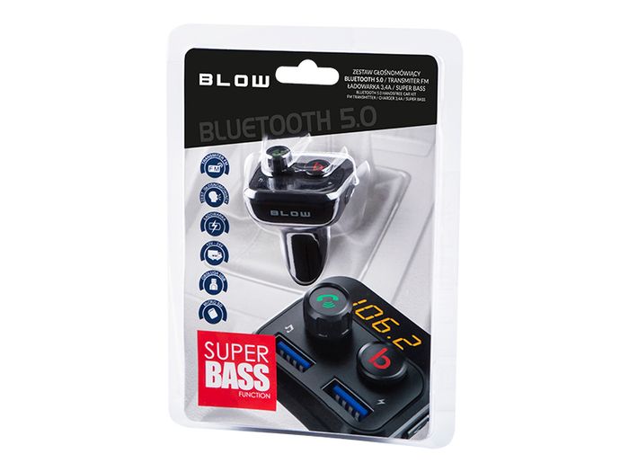 New LCD FM Audio Car Transmitter Bluetooth 5.0 Dual USB Charger Micro SD #1175
