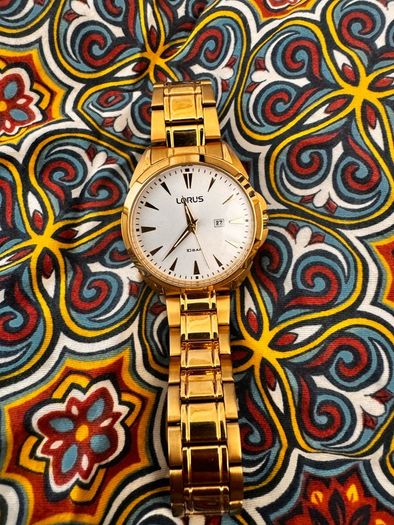 Lorus Mens Gold Case And Bracelet Watch RJ262BX9