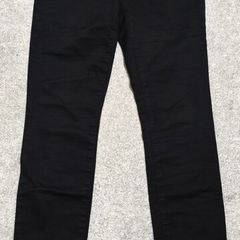 Wallis Black High-Waisted Jeggings / Trousers with Side Zip - Size 8