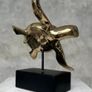 Turtle - Polished Bronze, Metal Stand Image 6