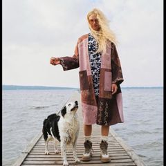 zara  patchwork coat