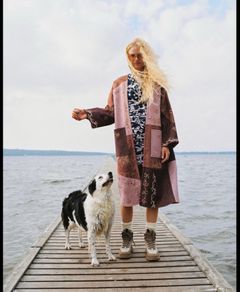 zara  patchwork coat