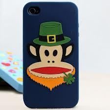 Silicone iPhone 4S 4G Case Cover Monkey Frank Silicon