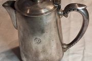 Late Victorian Heavy Pewter Lined Teapot
