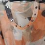 Atelier  v-neck transparent short sleeve blouse size UK18 EU46 Postage included Image 2
