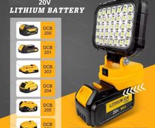 Cordless LED Work Light for DeWalt 20V Battery, 40 led