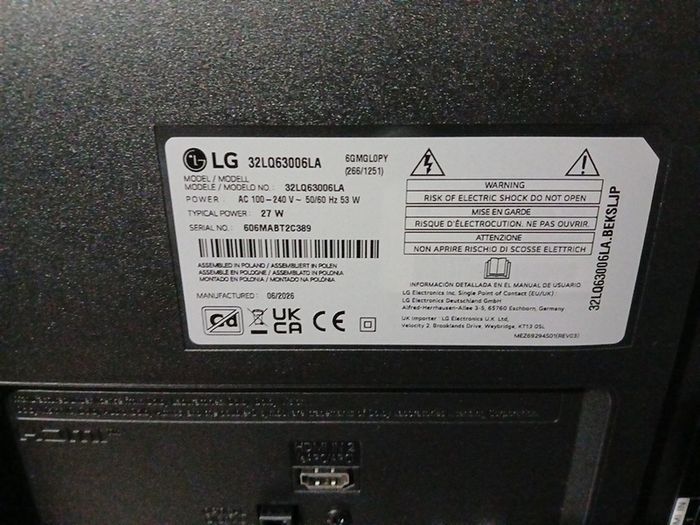 Lg 32" Full Hd Smart Tv