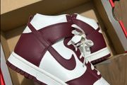 Nike dunk high team red shoes
