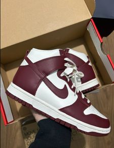Nike dunk high team red shoes