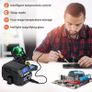 Digital Soldering Station, 60W 200-480C Temperature Adjustable Repair Rework Soldering Iron Station with Soldering Helping Hand, Memory Setting, Magnifier Image 7