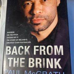 book Back from the Brink Author: Paul McGrath signed  with inscription