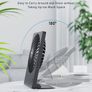 USB Desk Fan, 2000mAh Portable USB Fan 3 Speeds Rechargeable Mini Fan Battery Fan Last 4-16hrs, 180 Degree Adjustable Table Cooling Fan 30dB Silent Fan for Bedroom, Office, Library, Travel (FREE POSTAGE) Image 8