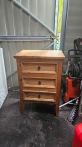 mexican pine side table