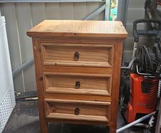 mexican pine side table