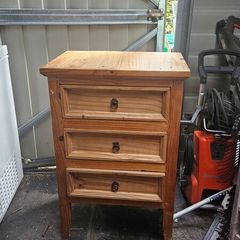 mexican pine side table