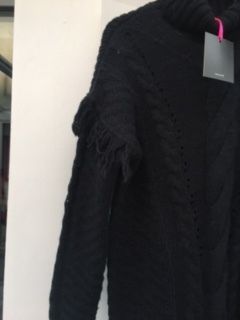 Longline Black Polo Neck Sweater 10/12 (New)