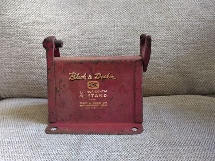 Vintage Tool Black & Decker 1/4" Horizontal Metal Drill Stand
