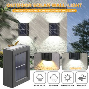 Solar Lamp Outdoor LED Lights for Garden Decoration Balcony yard Street Wall Decor Lamps Gardening Light