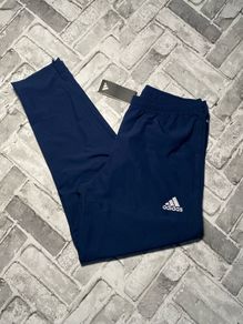BNWT ADIDAS AEROREADY Mens Navy Tracksuit Bottoms Size Medium