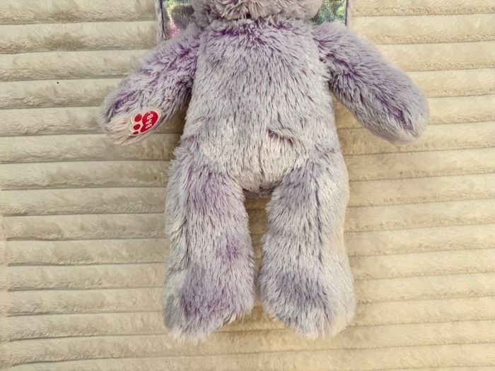 Build A Bear Purple Pawlette Pastel Purple Rabbit Plush approx. 42 cm. Used Please see photos