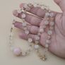 Vintage Himalayan Quartz with Rosary Big Quartz Pendant Beaded Necklace Image 8
