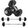 30 Kg 30kg Adjustable Dumbbells & Iron Bar set Image 3