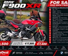 2022  F 900 XR  Fully Loaded  Full BMW History