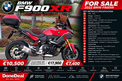 2022  F 900 XR  Fully Loaded  Full BMW History
