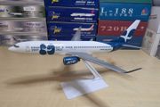 80th Anniversary of Prague Airport 1:200 scale model airplane, Boeing 737-800 aircraft, NEW