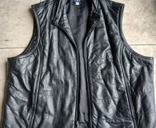 mens leather waistcoat