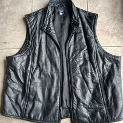 mens leather waistcoat