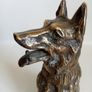Gaston D'Illier (1876 - 1932) Dog sculpture- Bronze (Signed) Image 7