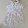 Christening Romper with waistcoat and dicky bow Image 4