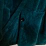 Sam Edelman Deep Teal Green Soft Faux Fur Plush Winter Overcoat Size L Image 6
