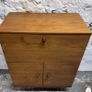 Vintage Mid-century Modern Teak Fall-front Drinks Cabinet By Avalon Image 3