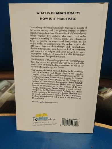 Handbook of Dramatherapy