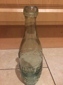 1940s rare watt londonderry glass lemodade bottle