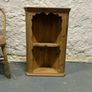 Vintage pine hanging corner shelf unit. Image 6