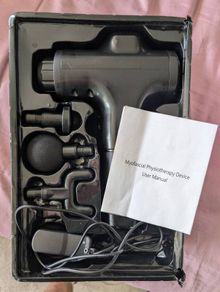 6-Speed Myofascial Massage Gun with 4 Attachments