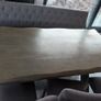 Solid Wood Dining Table with Chairs & Bench 6 Seater Image 4