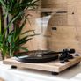 Bluetooth Turntable Pine Wood Finish Bluetooth Belt Drive Record Player Image 4