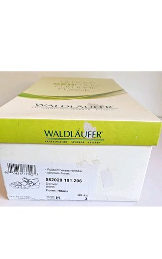 Waldlaufer Hilena Blue Nubuck Leather Wide Fit H Sandals UK3 EU36 BNIB  CAN POST
