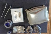 set of old silver-plated items