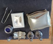 set of old silver-plated items