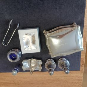 set of old silver-plated items