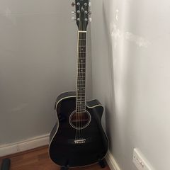 Harley Benton Acoustic Guitar and extras