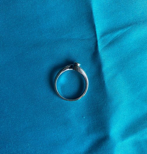 White Gold Diamond Single Stone Ring