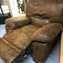 Brown Leather One-Seater Sofa Image 5