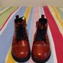 Red Patent Glitter Boots Image 3